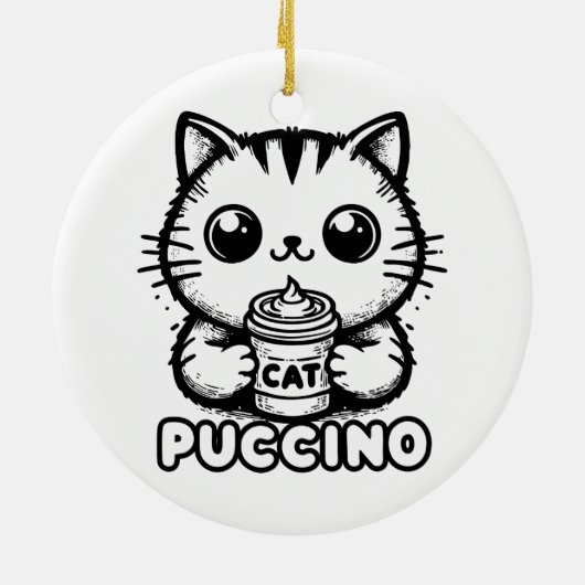 Catpuccino 1 keramisch ornament (Achterkant)