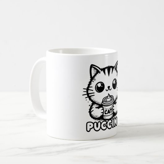 Catpuccino 1 koffiemok (Voorkant links)