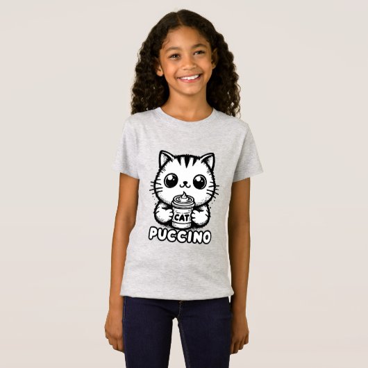 Catpuccino 1 t-shirt (Voorkant volledig)