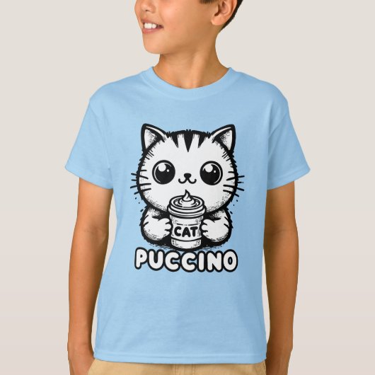 Catpuccino 1 t-shirt (Voorkant)