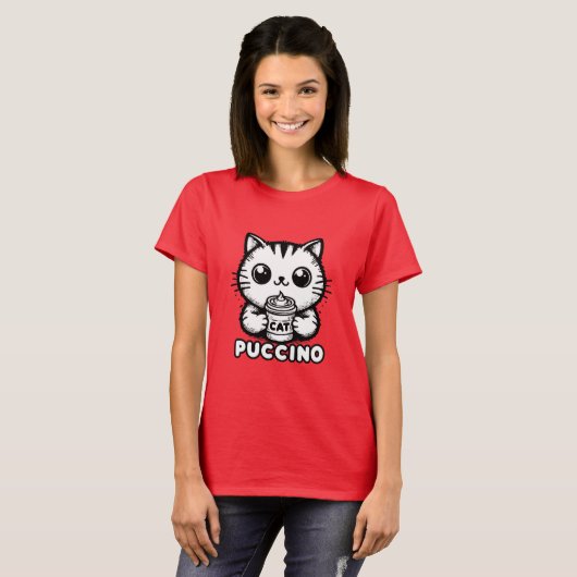 Catpuccino 1 t-shirt (Voorkant volledig)