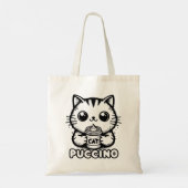 Catpuccino 1 tote bag (Achterkant)