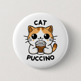 Catpuccino 2 ronde button 5,7 cm