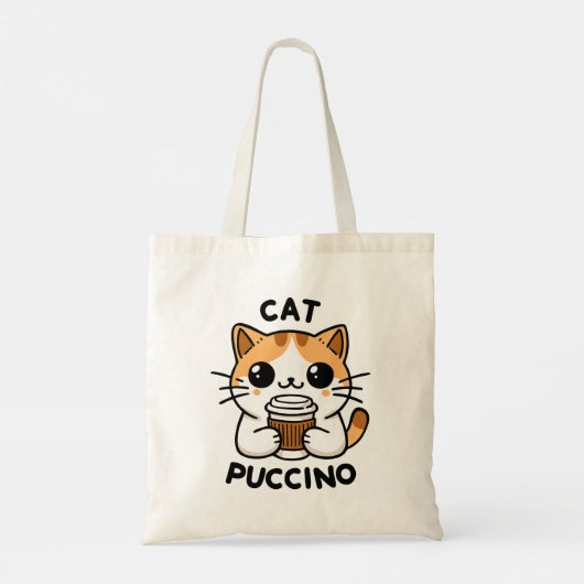 Catpuccino 2 tote bag (Achterkant)