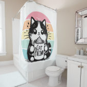 Catpuccino 3 douchegordijn (In situ)