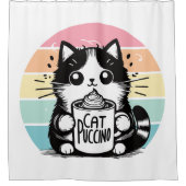 Catpuccino 3 douchegordijn (Voorkant)