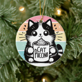 Catpuccino 3 keramisch ornament