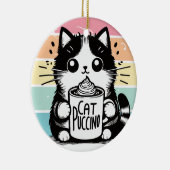 Catpuccino 3 keramisch ornament (Rechts)