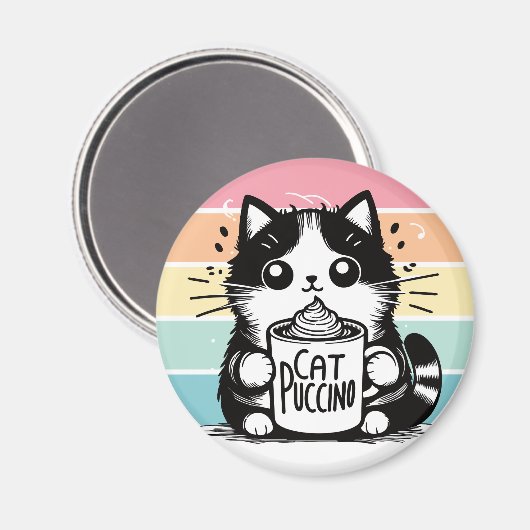 Catpuccino 3 magneet (Voorkant / Achterkant)