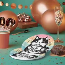 Catpuccino 3 papieren bordje