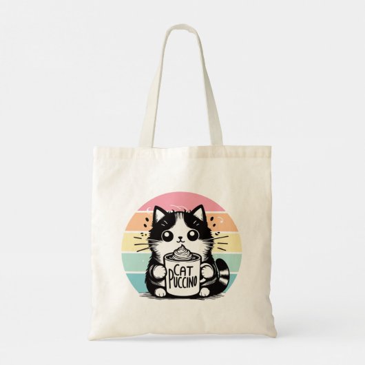 Catpuccino 3 tote bag (Achterkant)