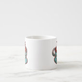 CATPUCCINO CAT Mok van geborduurde patch Espresso (Voorkant)