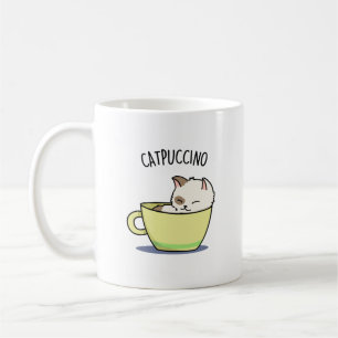 Catpuccino Funny Kitty Cat op Cup Koffiemok