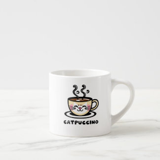Catpuccino Funny shirt! Cute cappuccino cat mashup Espresso Kop