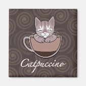 Catpuccino-koffie Magneet (Voorkant)