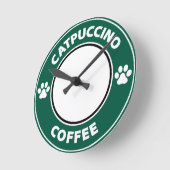 Catpuccino Koffie Ronde Klok (Hoek)