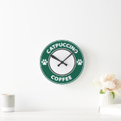 Catpuccino Koffie Ronde Klok (Huis)