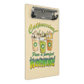 Catpuccino – Spint een Purrfect Morning | Schattig Mini Klembord (Schuin)