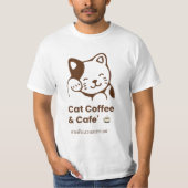 ☕🐾 Catpuccino Vibes T-shirt (Voorkant)