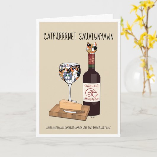Catpurrnet Sauvigyawn Kaart (Gele Bloem)