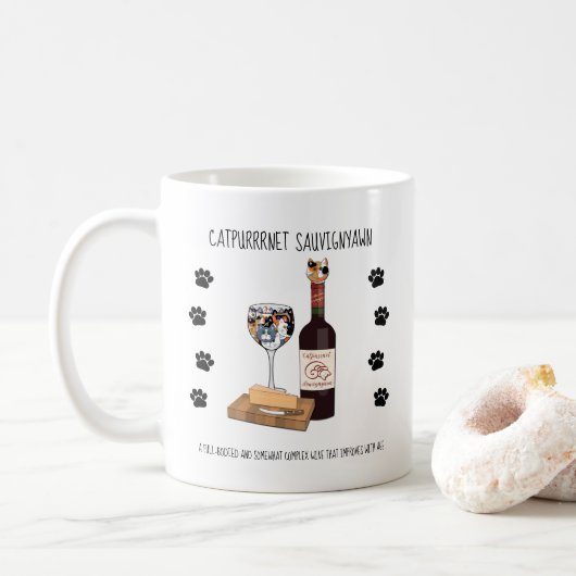 Catpurrnet Sauvigyawn Koffiemok (Met donut)