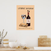 Catpurrnet Sauvigyawn Poster (Keuken)