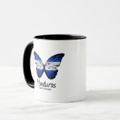 Catrachos, Honduras-vlag, Hondurese vlag, vlinder Mok (Voorkant links)