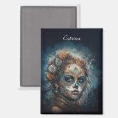 Catrina Azul, aangepast Magneet (Voorkant / Achterkant)