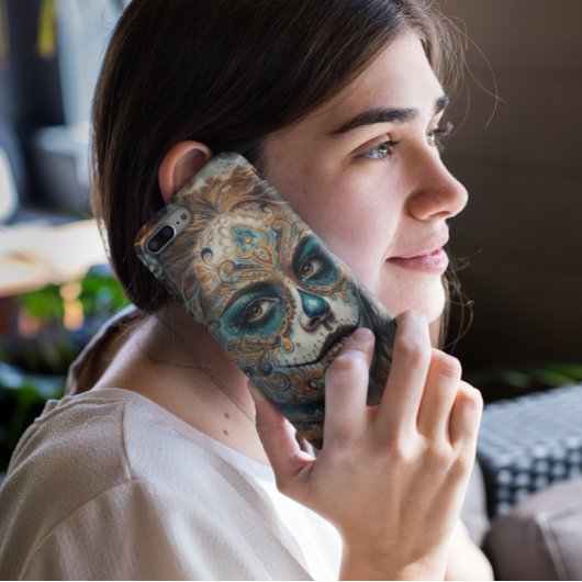 Catrina Azul Case-Mate iPhone Case