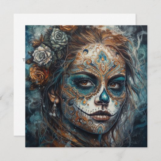 Catrina Azul Kaart (Voorkant / Achterkant)