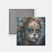 Catrina Azul Magneet (Voorkant / Achterkant)