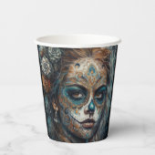 Catrina Azul Papieren Bekers (Achterkant)