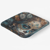 Catrina Azul Papieren Bordje (Gebogen)