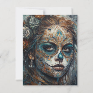 Catrina Azul RSVP Kaartje