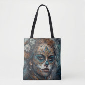 Catrina Azul Tote Bag (Voorkant)