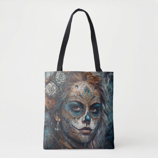 Catrina Azul Tote Bag (Voorkant)
