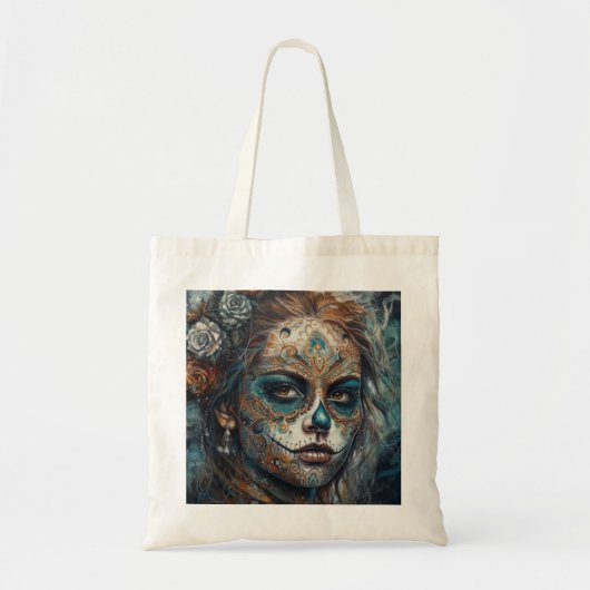 Catrina Azul Tote Bag (Voorkant)