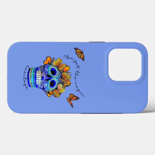Catrina & Butterflies Dag van de dood Case-Mate iPhone Case (Achterkant (horizontaal))