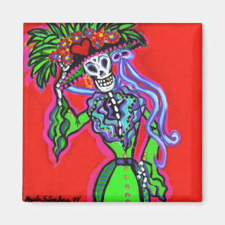 Catrina Corazon Verde Magneet