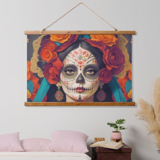 Catrina Dag van de Doden 1 Hangend Wandkleed (Slaapkamer)