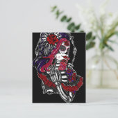 Catrina Dag van de dood Briefkaart (Staand voorkant)
