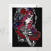 Catrina Dag van de dood Briefkaart (Voorkant / Achterkant)