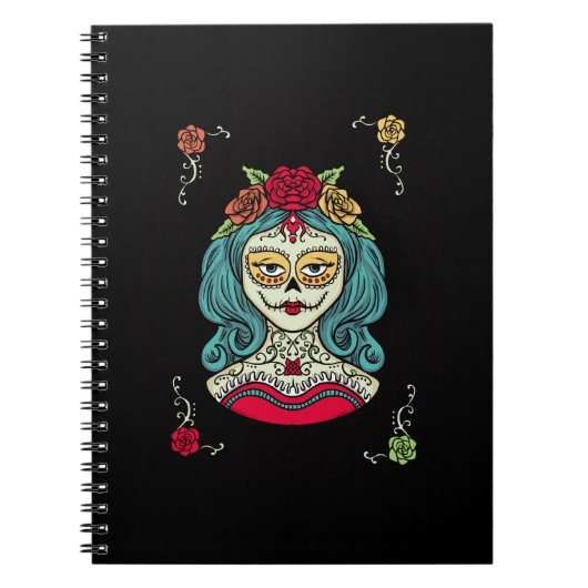 Catrina Día de Muertos Web Notitieboek (Voorkant)