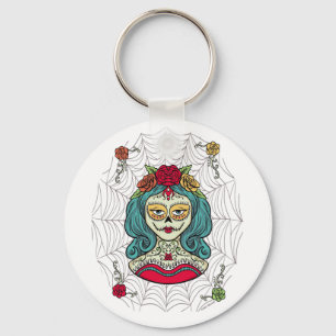 Catrina Día de Muertos Web Sleutelhanger