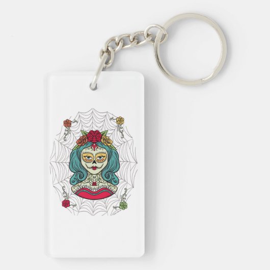 Catrina Día de Muertos Web Sleutelhanger (achterkant)