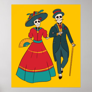Catrina een Mexicaanse dag van de dood Poster
