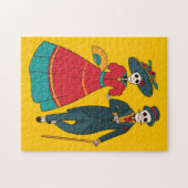 Catrina een paar Mexicaanse dag van de dood Legpuzzel (Horizontaal)