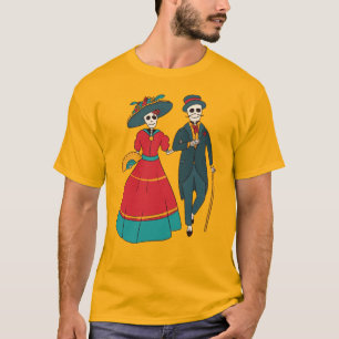 Catrina een paar Mexicaanse dag van de dood T-shirt