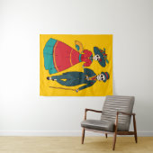 Catrina een paar Mexicaanse dag van de dood Wandkleed (In Situ (horizontaal))