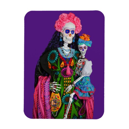 Catrina en Kinderdag van de dode suikerschedel Magneet (Verticaal)